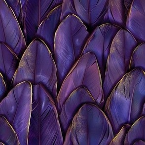 eggplant feathers