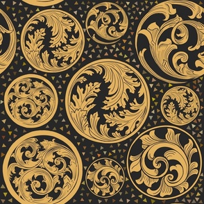 Gilded Roman Acanthus Disks