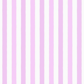 Small Modern Minimalist Two Tone White and Lilac Purple Deckchair Vertical Coastal Stripes