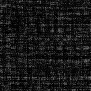 Art Deco Charcoal Gray Black Linen Texture Solid Fabric