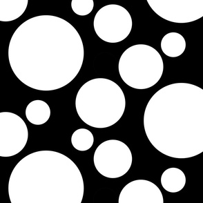 White on Black Random Dots