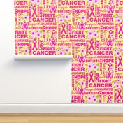 LARGE BREAST CANCER COLLAGE YELLOW