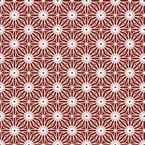 Moorish tile pattern, red