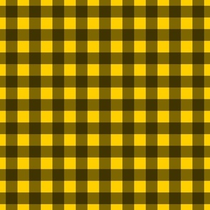 Fluorescent Orange and Black Gingham