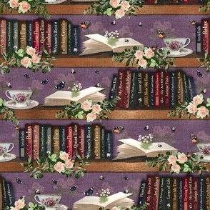 Bookcase Book Lover Art, Modern Botanical Library Design, Whimsical Treasured Book Decor, Stylish Storytime Bookworm Bookcase, Kitsch Reading Room Antique Book Wallpaper, Mom Librarian Relaxing Nook, Country Cottage Butterflies Bee Bookshelf