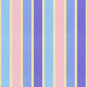 Maximalist bold awning stripes / hickory / pinstripe / bright vivid summer / clashing colors