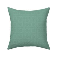 l/ Hand Drawn Monochrome Geometric Circles and Lines turquoise green