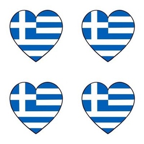 Greek flag hearts medium scale