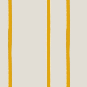 classic simple stripe mustard_white, large