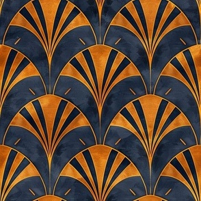 orange art deco