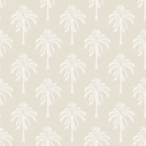 Modern Tropical Meads Bay Palm Buff Beige  Small Scale