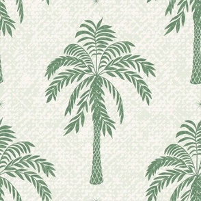 Modern Tropical Meads Bay Palm Emerald Green Large Scale