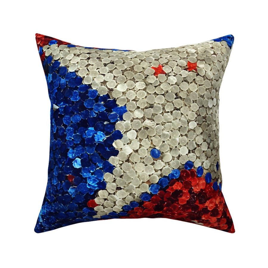 Star Pailette Design - Red White and Blue