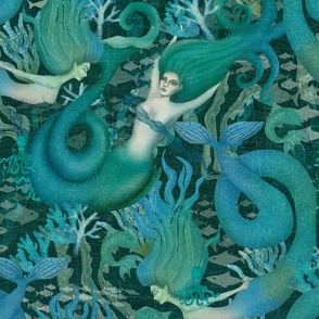 Ocean Mermaid Green