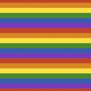 Rainbow Pride Stripes - 1cm