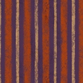 Rustic Stripes | Halloween Purple, Pumpkin Spice Orange, and Butter Cream | Antique Halloween