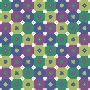 Double Daisy Quilt 24''
