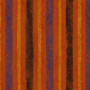 Rustic Stripes | Halloween Purple, Primitive Black, & Pumpkin Spice Orange | Antique Halloween
