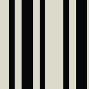 Black and White Ticking Stripe - 1 inch