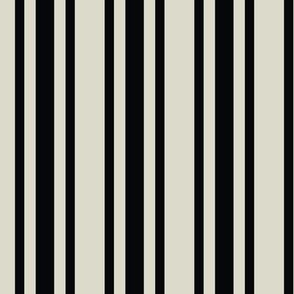 Black and White Ticking Stripe - 1/2 inch