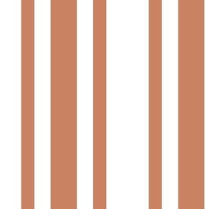 Orange Ticking Stripe - 1 inch