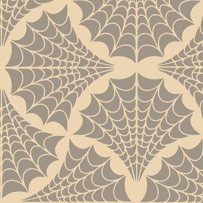 Art Deco Spider Web - L - Neutrals