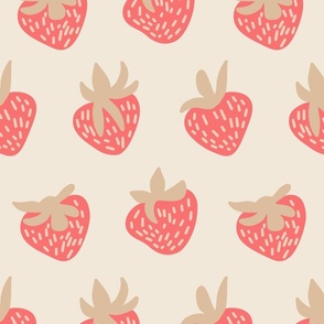 Farmer's Market Strawberries (Large) --- Pantone Peach Plethora