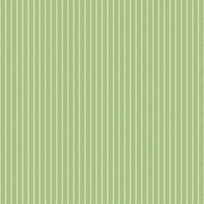 Gritty Pinstripe - Cream on Sage Green/Small