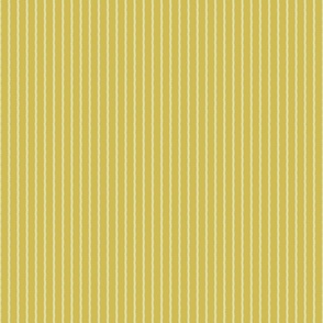 Gritty Pinstripe - Cream on Yellow/Small