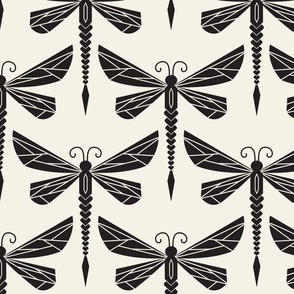 Glamorous Dragonflies Vintage Art Deco