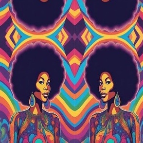  70's  Afro Lady