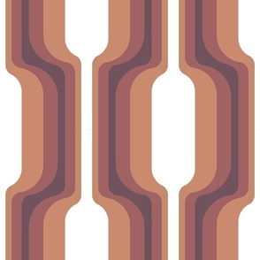 Mid Century Modern Groovy Pattern perfect for Metallic Gold Wallpaper
