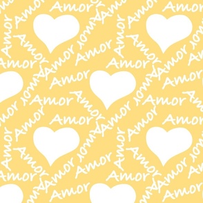 Amor yellow white