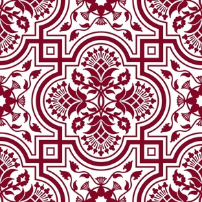 Gothic Glam Geometric // Cranberry Red