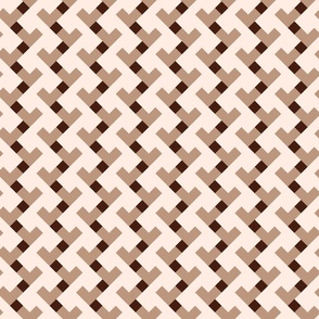 Art Deco houndstooth geometrics beige