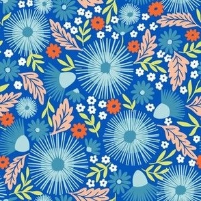 Firecracker Floral - Blue