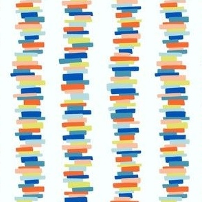To Be Read Stack Stripe - Blue