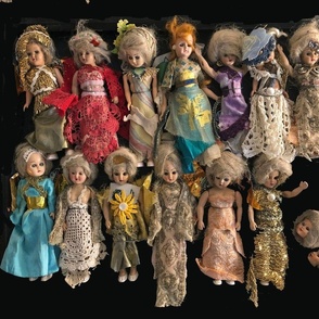 Creepy Dressed-up Fashion Dolls Art