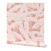 BANANA PALM LEAF JUNGLE : PRETTY PINKS 