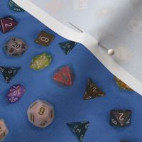 Gamer dice blue