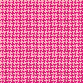 Houndstooth - Magenta and Peach
