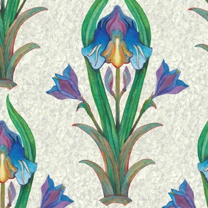 Art Nouveau Iris Plant