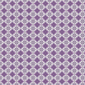 Antique Grace: Floral Damask Print (violet) - small 