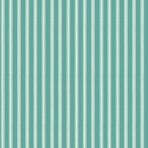 Rustic Pinstripe Turquoise SMALL