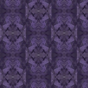 [M] Gothic Bats Floral - Purple and Black - Original Photography - Southern Peony – Half-Step Vertical Stripe