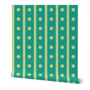 Green Dotty Stripes