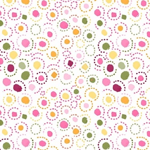 Indian block dotted colorful print -SMALL