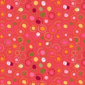 Colorful terrazzo circles-MEDIUM SIZE