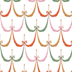 Candles and bows pattern 2