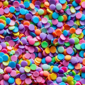 Bigger Realistic Rainbow Confetti Candy Sprinkles